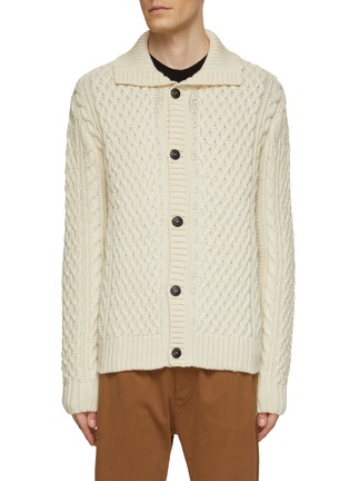 Main View - Click To Enlarge - SUNSPEL - Cable Knit Button Up Cardigan