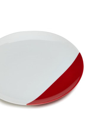 Detail View - Click To Enlarge - NON SANS RAISON - Bath of Color Dessert Plate — Red