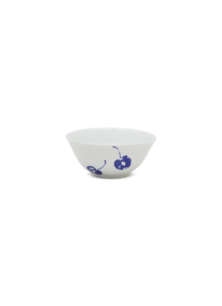 Main View - Click To Enlarge - NON SANS RAISON - Végétal Cherries Print Soup Bowl — Blue