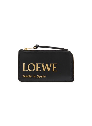 Main View - Click To Enlarge - LOEWE - Foiled Logo Leather Coin Cardholder