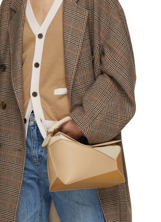 Front View - Click To Enlarge - LOEWE - Small Puzzle Edge Leather Bag