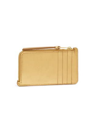 Figure View - Click To Enlarge - LOEWE - Puzzle Metallic Leather Coin Cardholder