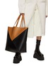Figure View - Click To Enlarge - LOEWE - Large Puzzle Gold Bicolour Leather Tote Bag