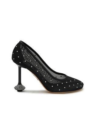 Main View - Click To Enlarge - LOEWE - Toy 90 Strassed Mesh Pumps