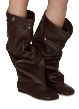 Figure View - Click To Enlarge - LOEWE - Toy Slouchy Leather Boots