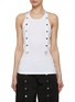 Main View - Click To Enlarge - THE ATTICO - Snap Button Tank Top