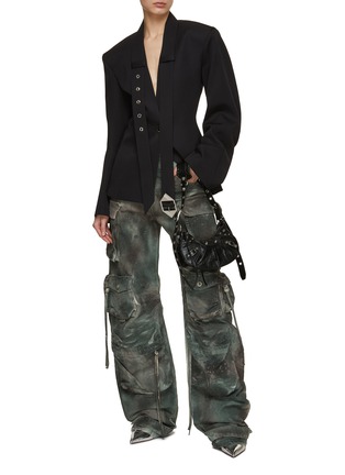 Figure View - Click To Enlarge - THE ATTICO - Fern Camouflage Cargo Pants