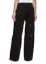 Back View - Click To Enlarge - THE ATTICO - Snap Button Wide Leg Jeans