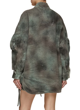 Back View - Click To Enlarge - THE ATTICO - Oversized Camouflage Cargo Pocket Jacket