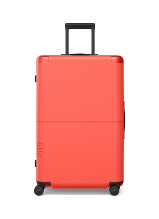 Main View - Click To Enlarge - JULY - Checked Plus Suitcase — Red