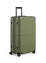 Detail View - Click To Enlarge - JULY - Checked Plus Expandable Suitcase — Olive Green