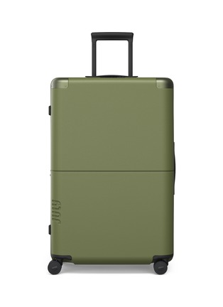 Main View - Click To Enlarge - JULY - Checked Plus Expandable Suitcase — Olive Green