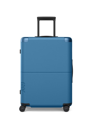 Main View - Click To Enlarge - JULY - Checked Suitcase — Blue