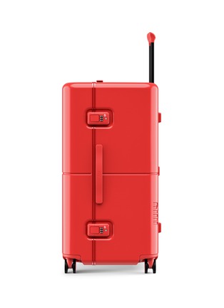 Detail View - Click To Enlarge - JULY - Checked Trunk Suitcase — Red