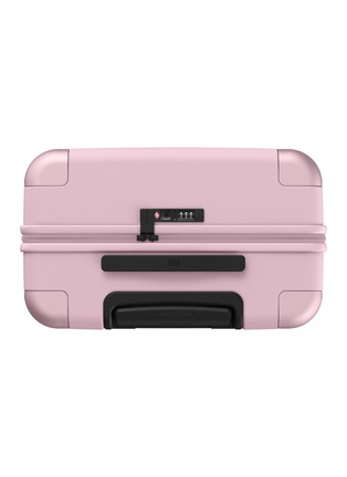 Back View - Click To Enlarge - JULY - Checked Suitcase — Blush Pink