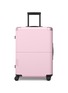 Main View - Click To Enlarge - JULY - Checked Suitcase — Blush Pink