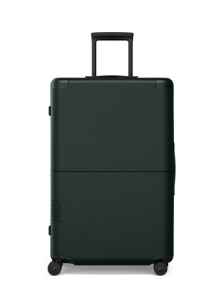 Main View - Click To Enlarge - JULY - Checked Plus Expandable Suitcase — Forest