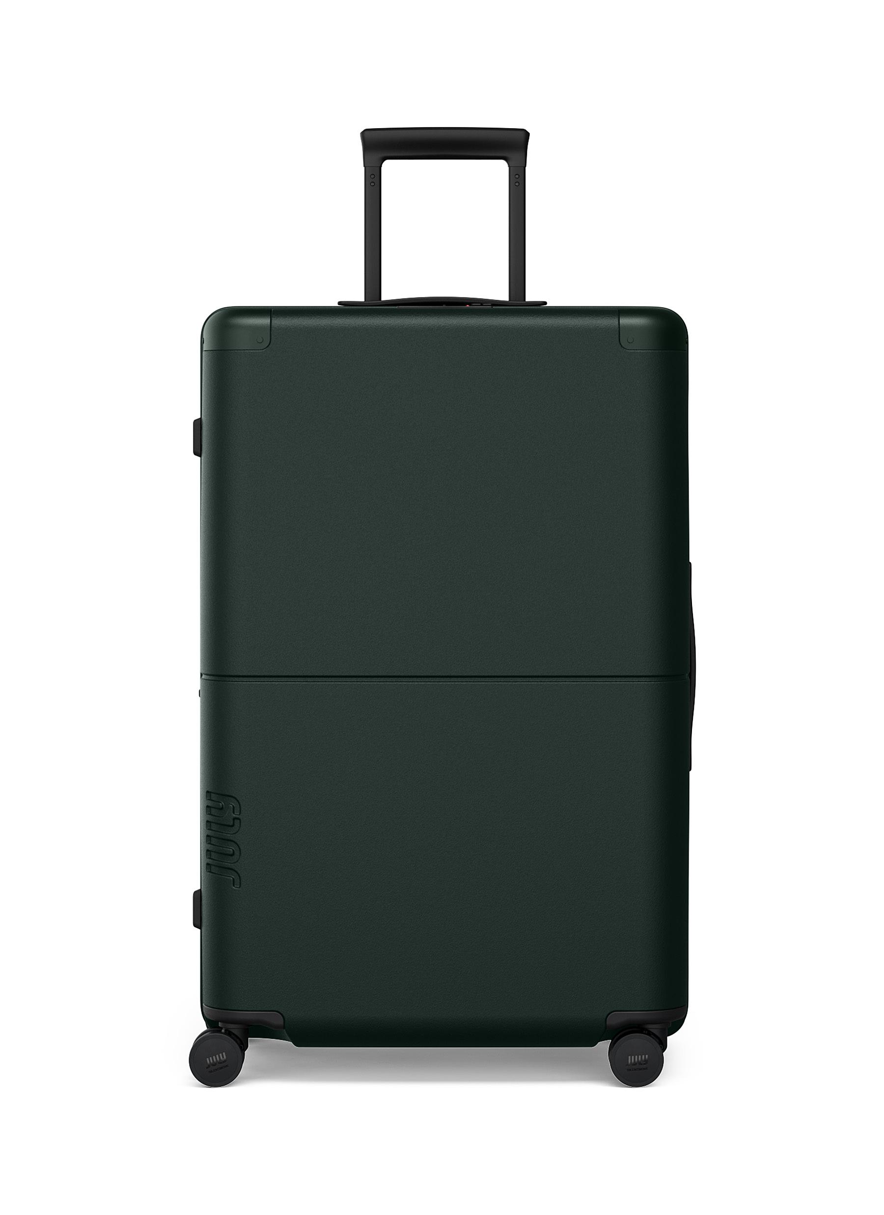 JULY Checked Plus Expandable Suitcase Forest Lane Crawford