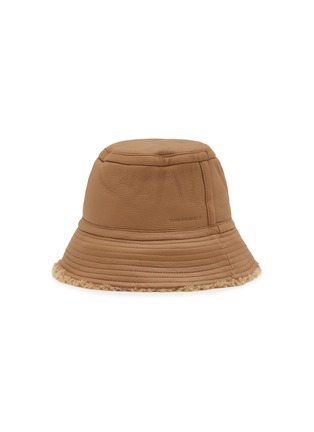 Main View - Click To Enlarge - YVES SALOMON - Curly Merino Lamb Bucket Hat