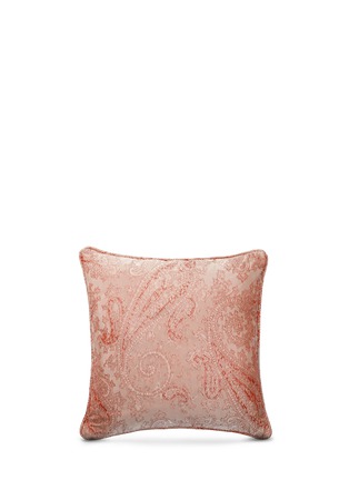 Back View - Click To Enlarge - ETRO - Montrose Talmine paisley jacquard satin cushion
