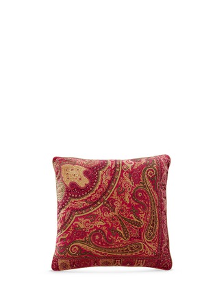 Main View - Click To Enlarge - ETRO - Leicester Anstey paisley print velvet cushion