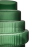 Detail View - Click To Enlarge - POLSPOTTEN - Large Steps Vase — Dark Green