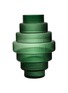 Main View - Click To Enlarge - POLSPOTTEN - Large Steps Vase — Dark Green