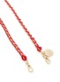 Detail View - Click To Enlarge - LA COQUE FRANÇAISE - Lou Leather Braided Phone Strap — Red