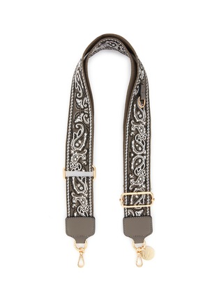Main View - Click To Enlarge - LA COQUE FRANÇAISE - Haby Adjustable Bandana Phone Strap — Grey