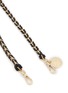 Detail View - Click To Enlarge - LA COQUE FRANÇAISE - Lou Leather Braided Phone Strap — Black