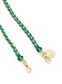 Detail View - Click To Enlarge - LA COQUE FRANÇAISE - Lou Leather Braided Phone Strap — Green