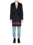Main View - Click To Enlarge - KOLOR - Gradient stripe wool-cashmere double breasted coat