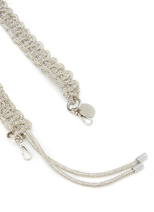 Figure View - Click To Enlarge - LA COQUE FRANÇAISE - Giulia Rhinestone Embellished Braided Cord Phone Strap