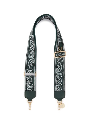 Main View - Click To Enlarge - LA COQUE FRANÇAISE - Haby Adjustable Bandana Phone Strap — Green