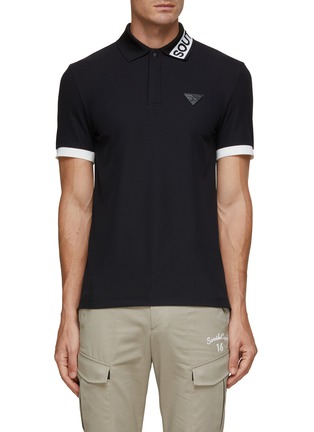 Main View - Click To Enlarge - SOUTHCAPE - Logo Patch UV Protect Polo Shirt