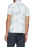 Back View - Click To Enlarge - SOUTHCAPE - Botanical Print UV Protect Polo Shirt