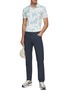 Figure View - Click To Enlarge - SOUTHCAPE - Botanical Print UV Protect Polo Shirt