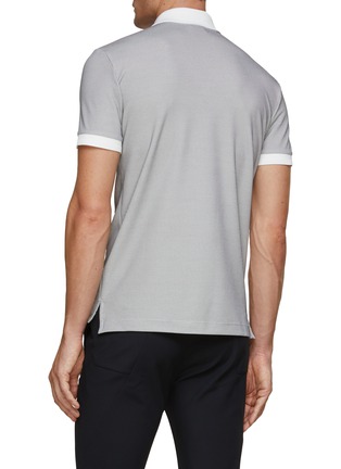 Back View - Click To Enlarge - SOUTHCAPE - Dinosaue Logo Patch Polo Shirt