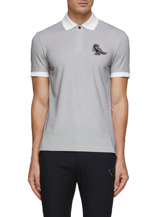 Main View - Click To Enlarge - SOUTHCAPE - Dinosaue Logo Patch Polo Shirt