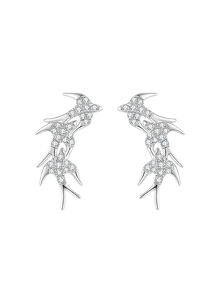 Main View - Click To Enlarge - CENTAURI LUCY - Neo-Romantic Springtime 18K Gold Diamond Earrings