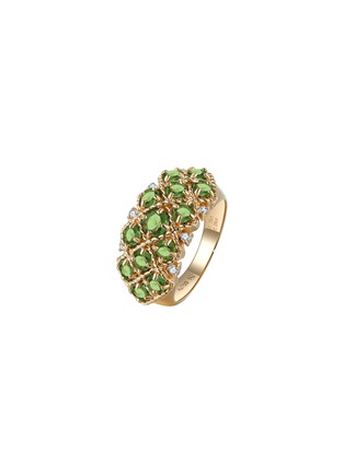 Main View - Click To Enlarge - CENTAURI LUCY - Neo-Romantic 18K Gold Diamond Tourmaline Nocturne Ring
