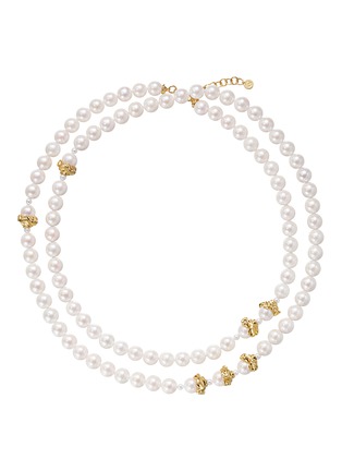 Main View - Click To Enlarge - CENTAURI LUCY - Neo-Romantic Turner 18K Gold Pearl Long Necklace