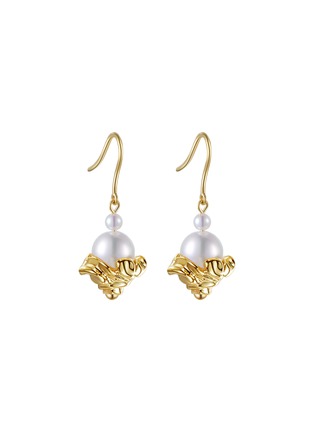 Main View - Click To Enlarge - CENTAURI LUCY - Neo-Romantic Turner 18K Gold Pearl Earrings