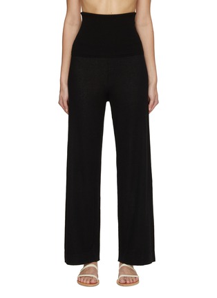 Main View - Click To Enlarge - ERES - Fueilleton High Waist Straight Leg Cashmere Trousers