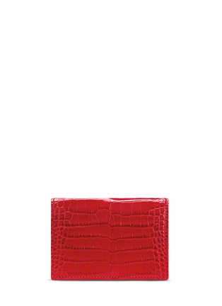 Main View - Click To Enlarge - SMYTHSON - Mara croc effect leather cardholder case