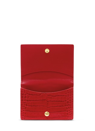  - SMYTHSON - Mara croc effect leather cardholder case