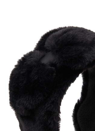 Detail View - Click To Enlarge - JENNIFER OUELLETTE - Side Bow Faux Fur Earmuff