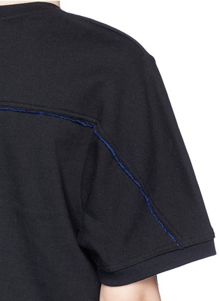 Detail View - Click To Enlarge - T BY ALEXANDER WANG - Rolled sleeve T-shirt