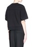 Back View - Click To Enlarge - T BY ALEXANDER WANG - Rolled sleeve T-shirt