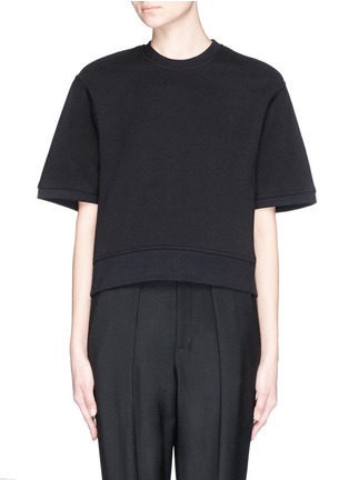 Main View - Click To Enlarge - T BY ALEXANDER WANG - Rolled sleeve T-shirt